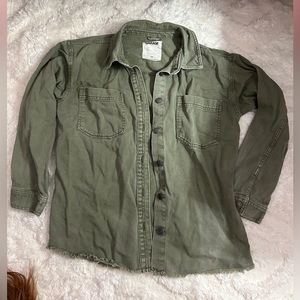 Garage Oversized Denim Jacket Army